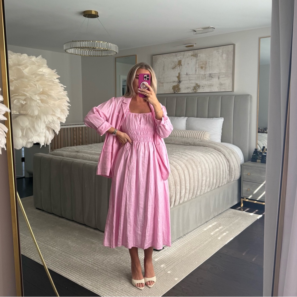 Saks Fifth Avenue linen dress set